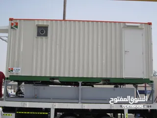  1 Office portacabins, portable toilet containers, storage containers, and shipping containers.