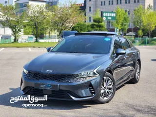  5 KIA K5 Hybrid 2021بانوراما فل  وارد كوري فحص كامل و لا ملاحظه كلين تايتل من دون حوادث