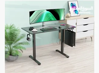  3 Sit and Stand Desk In Black