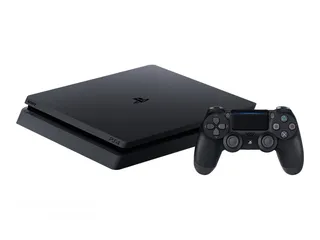  1 بلاي ستيشن PS4 Slim جهاز مع يد اصلية  معدل عليه فل بكج العاب ومعو هاردسك عليه العاب