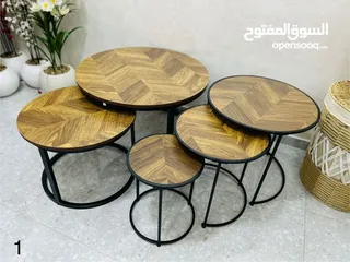  8 طاولات مودرن متداخلة عملية وأنيقة