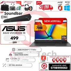  3 ASUS LAPTOP RYZEN 7 7TH اسوس لابتوب رايزن 7 جيل 7