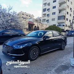  4 هيونداي سوناتا 2022 لون اسود ملوكي فحص كامل جمرك حديث كاش واقساط وارد كوري