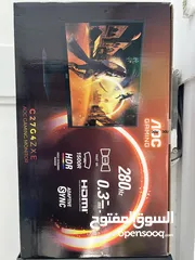  1 شاشة كمبيوتر جيمنج AOC 280HZ 0.3MS 27 CURVED