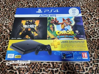  8 PS4 SLIM مع جميع ملحقاتها PS4 SLIM WITH ALL ACCESSORIES