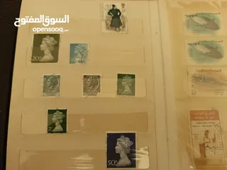  4 طوابع بريدية قديمة