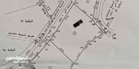  1 للبيع ارض مساحة 1093 حدود اراضي بيت وزن بيت ايبا