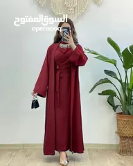  2        طقم بشت مع فستان وحزام موديل الشيخات خليجي
