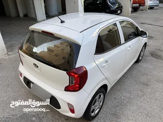  8 كيا بيكانتو مورنينج 2017 فحص كامل كرت ابيض بحالة الوكالة (شاشة+حساسات خلفية+كاميرا)