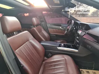  11 Mercedes Benz E200 / W212  فل إضافات مع بانوراما / صالون جلد بني عداد حقيقي 102,000 K.M / فحص نخب