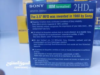  4 صندوق 10 اقراص مرنة (فلوبي دسك) سوني جديد  Sony 10 floppy disk memory packets