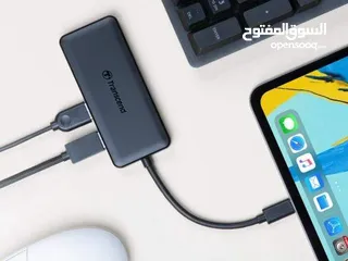  14 موزع USB HUB عالي السرعة 3.1 و  Transcend HUB5C Type-C 6 in one Port USB HUB SuperSpeed 3.1