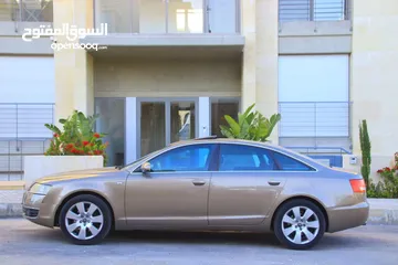  7 Audi A6 2009 وارد شركة نقل فل كامل فحص نظيف بسعر 7200
