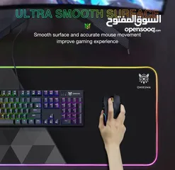  2 ONIKUMA MP006 RGB Gaming Mousepad 80*30*0.4cm ماوس باد مع اضاءة