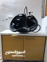  2 مغسلة صالون نسائي مع منظم حرارة حامي بارد.