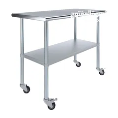 10 Stainless Steel Working table, Mobile Table  standard grade SS 304 material