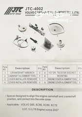  7 Timing Tool Suit for Land Rover Rover 2 3.2L 3.0T Chain Engine Timing Special Tool T6 Volvo S80 XC90