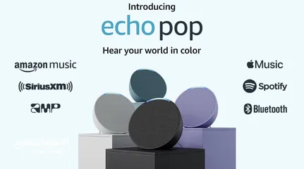  3 Introducing Echo Pop  Full sound compact smart speaker with Alexa  Charcoal سماعات اليكسا