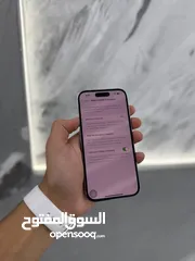  3 ‎ايفون 14 برو 256 جيجا لون نهدي بيربل مميز ‎‏‎‏‎ مستعمل وكالة بحالة الجديد نسبة البطارية 89%