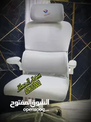  11 كرسي الديسك الطبي  باللون الأبيض والرمادي جلسة طبية لساعات طويلة ايادي قابلة للتعديل مسند ظهر طبي