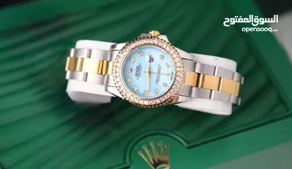  5 كيس هدايا مع ورد وشوكولاته وساعة روليكس تغليف مميز