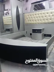  6 غرفه نوم ماستر تفصيل خشب لاتيه 18 لون مميز فضي واسود