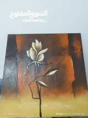  2 لوحة فنية رسم يدوي