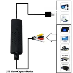  2 وصلة تحويلة EAZY CAPTURE  من USB إلى AV