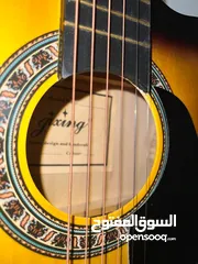  2 جيتار خشبي اصلي JIXING  Acoustic Guitar Linden Wood