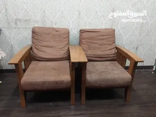  1 2 Wooden Sofa