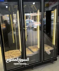  3 ثلاجة عرض محلات ثلاثة ابواب مديل 2025