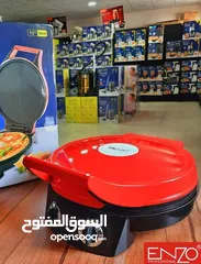  12 الخبازة الكهربائيه ENZO لعمل البيتزا و الوافل التورتيلا الكريب المخبوزات خبازه خبازة وفل و حلويات