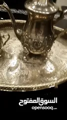  7 أواني فضيه درجه اولى لتقديم الشاي هاند ميد