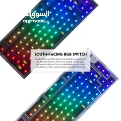  1 FANTECH MAXFIT81 MK910ABS FROST MODULAR BLUETOOTH, WIRELESS RGB MECHANICAL KEYBOARD – WHITE