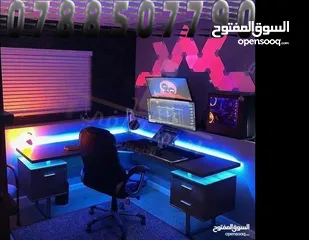  2 طاولة games زاويه مع اناره