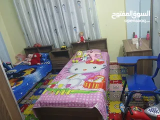  2 غرفه نوم شباب واطفال مرتبه ونضيفه
