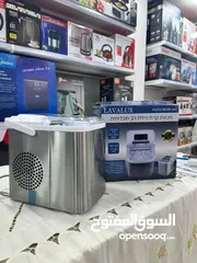  1 جهاز صانع الثلج السريع من ماركة LAVALUX  الجهاز مصنوع من الستانلس شاشة ديجتال خزان 1.5 لتر