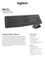  3 logitech mk235durable simple wireless keyboard and mouse كيبورد مع ماوس ويرلس kit