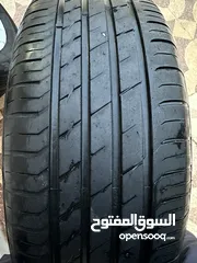 7 Audi Rims+tires In perfect condition/ جنطات اودي للبيع مع كوشوك