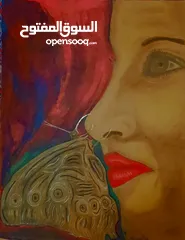  17 لوحات سريالية اصلية رسم يدوي