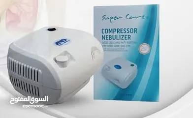  1 جهاز تبخيرة الطبي  "super care " مع حاضنة  مكفول سنتين  للصغار والكبار يحتوي على جميع اغراضه