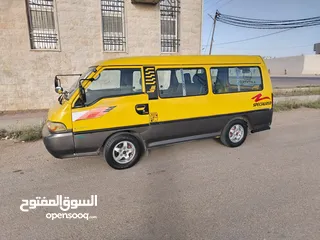  2 باص 2002- h100 ماتور27 عادي لمتد للبيع نقل مشترك عدد الركاب 5  موجود قاطع