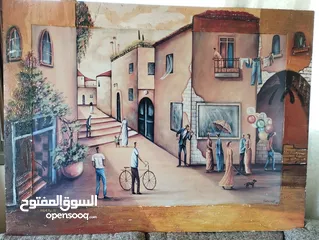  5 لوحه فنيه زيتيه