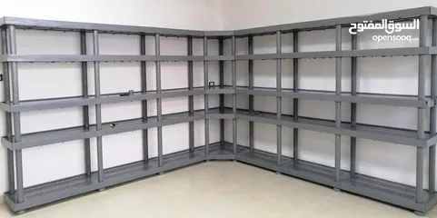  8 رفوف بلاستيك قوية ومتينة
