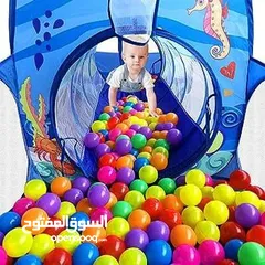  3 خيمة_أطفال مع سلة_ألعاب متعة كبيرة لطفلك في كل وقت مساحة خاصة فيه حتى يلعب  والأهم يروق راسك