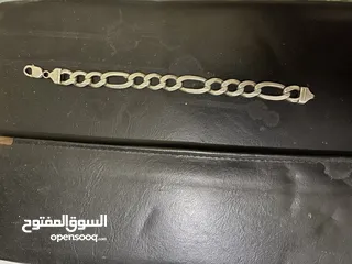  1 اسوارة كارتير فضة اصلي بحالة الجديدة