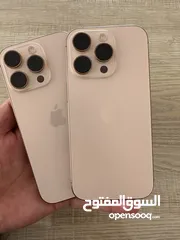  2 iPhone 16 pro.  128GB.  Battery 100%