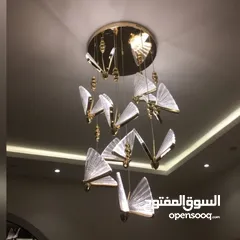  4 ثريات نجف كريستال