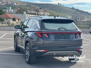  6 هونداي توسان/2022 فل الفل بدون فتحة سقف  2x4 ///240Hp بنزين + كهرباء  ( Haybrid) 1600cc