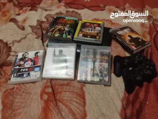  2 بليستيشن 3سوبر سلم  ممتازة مستعملة مع اقراص هارد500 جيجا وجود اوف ويرفيفا  كول اوف ديوتي 2  تيكين كي
